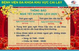 Lịch nghĩ tết Dương lịch 2025